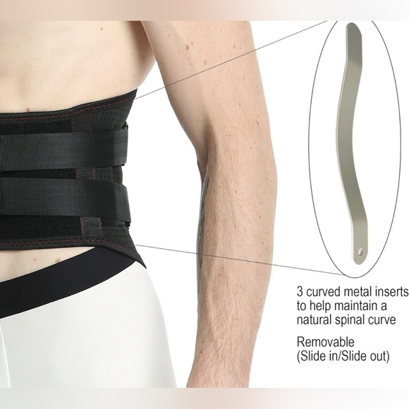 NeoTech Care Back Brace - Breathable & Adjustable Support for Lower Back Pain - Picture 2 of 4